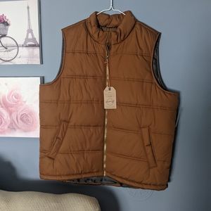 Weatherproof Brown Puffer Vest